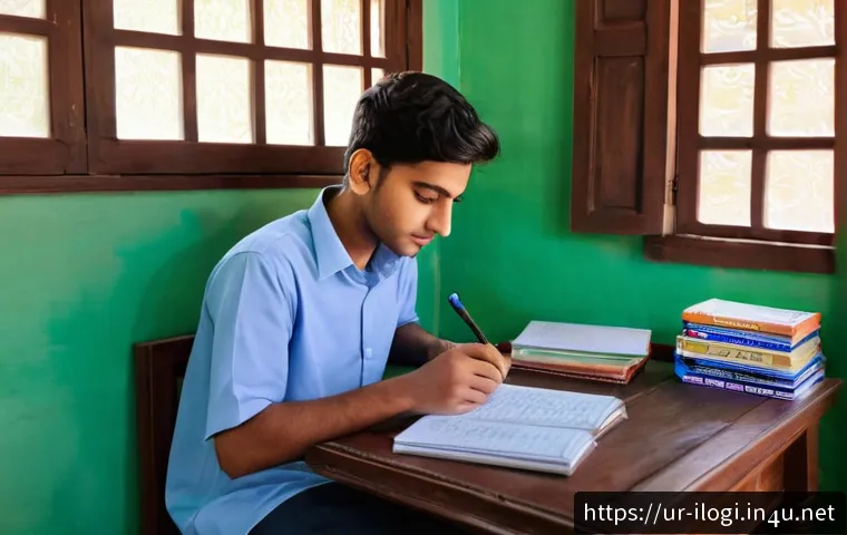 국제물류사 시험을 준비하며 주의할 점 - A focused young South Asian male student studying at a wooden desk in a traditional Pakistani home s...