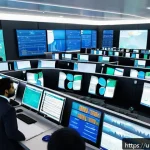 Home 19 국제물류 실무 기본 개념 이해하기 - A detailed digital illustration of an international logistics control room tailored for a Pakistani ...