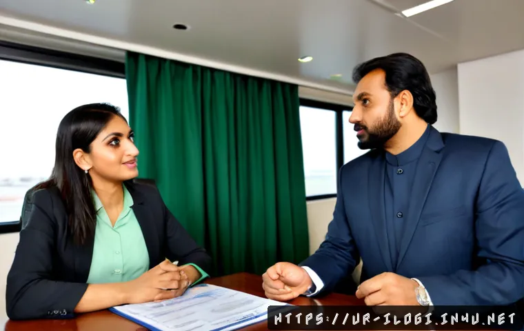 Home 17 국제물류 실무에서 협상 스킬 향상하기 - Photorealistic international logistics negotiation meeting in a modern Karachi freight office, Pakis...